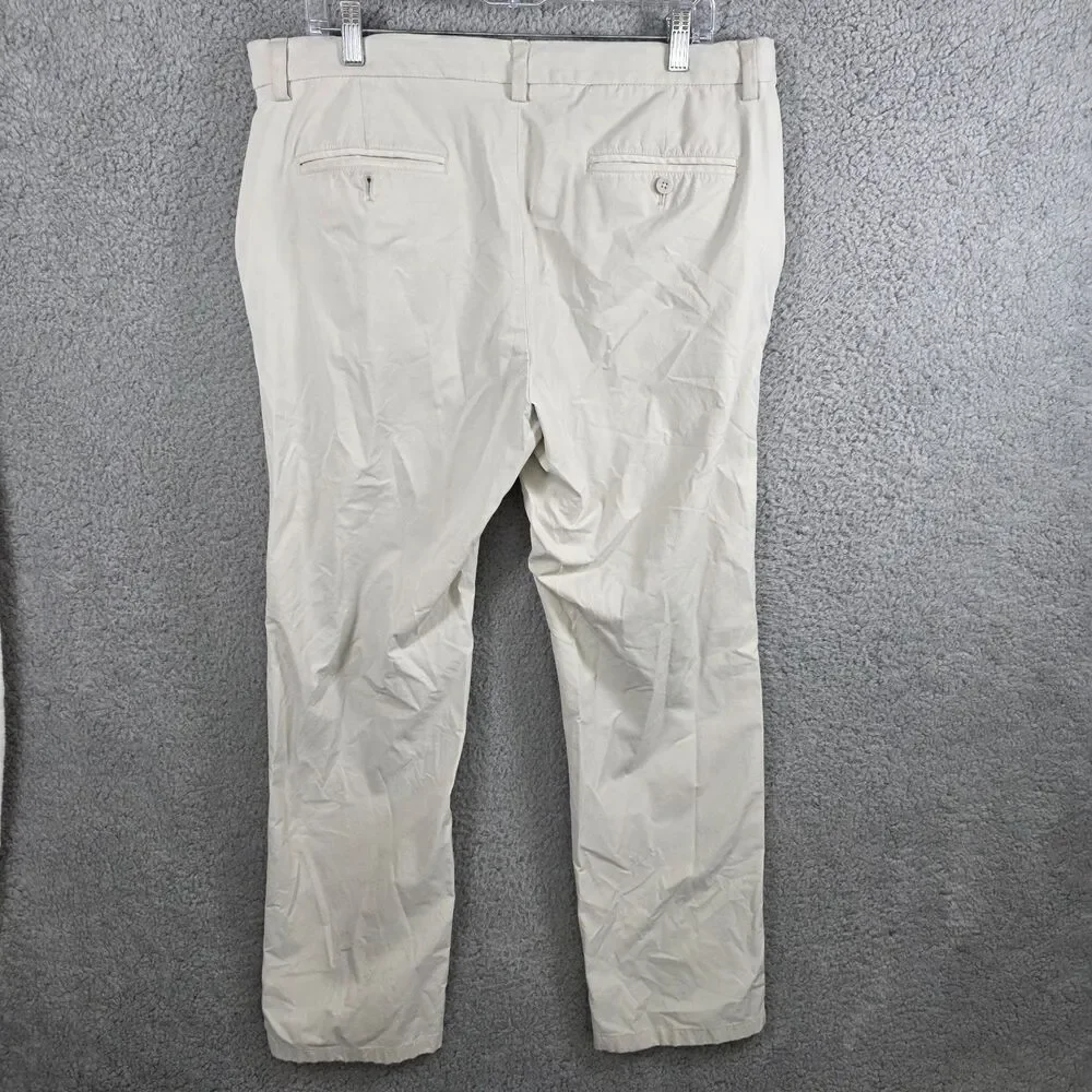Vineyard Vines On The Go Pants Mens 36x30 Beige OTG Performance Stretch Chino
